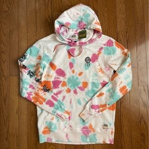 Element x Timber tie dye hoodie, white multi, NWT